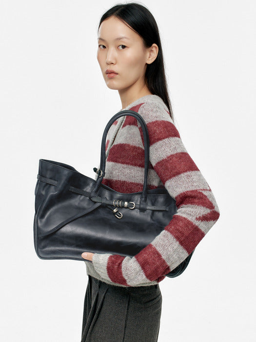 GRANDMA USED BAG LARGE_navy pull-up