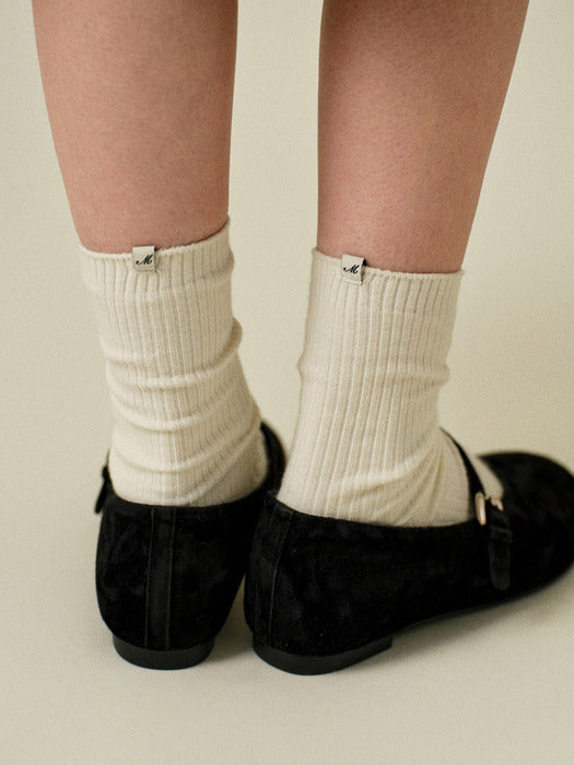 Mango Maniplease Toa Ribbed Socks