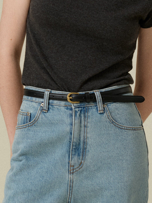 Mango Maniplease New Mono Belt - Black