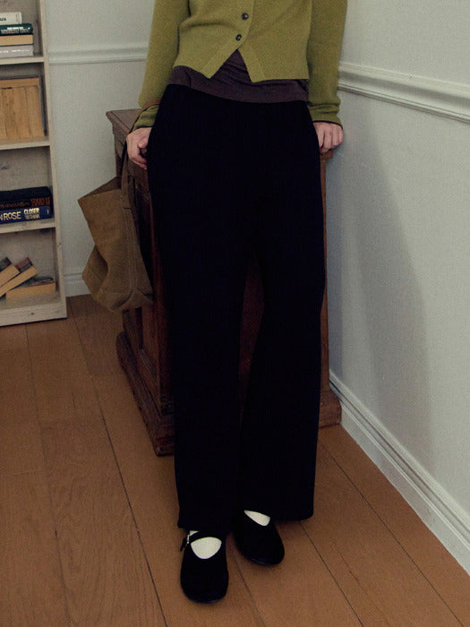 Wconcept_Mango_Maniplease Mango Maniplease Soi Banding Pants - Black