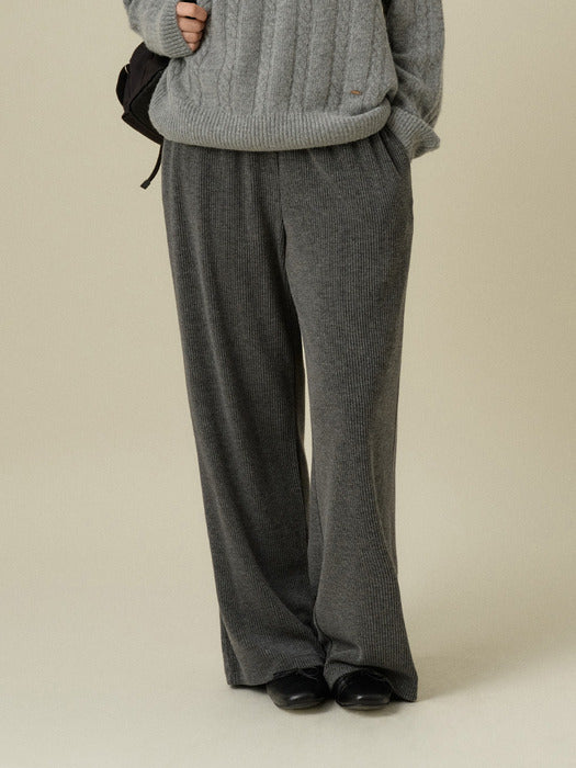 Wconcept_Mango_Maniplease Mango Maniplease Soi Banding Pants - Charcoal