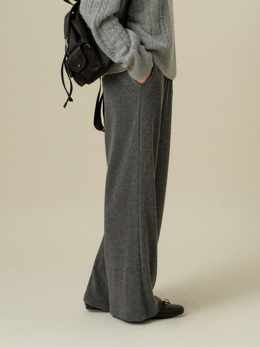 Wconcept_Mango_Maniplease Mango Maniplease Soi Banding Pants - Charcoal