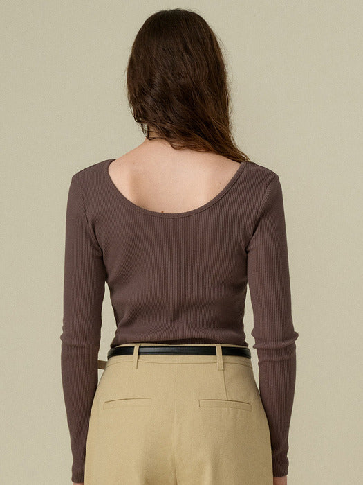 Mango Maniplease Mute Sleeve Tee Brown