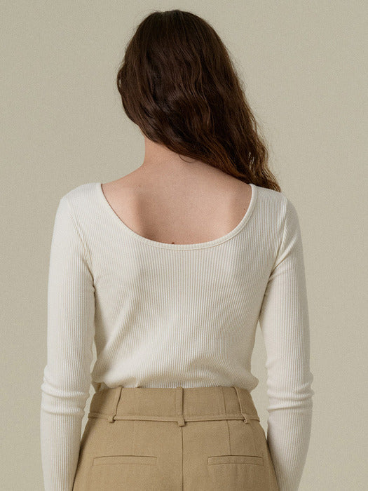 Wconcept_Mango_Maniplease Mango Maniplease Mute Sleeve Tee - Cream