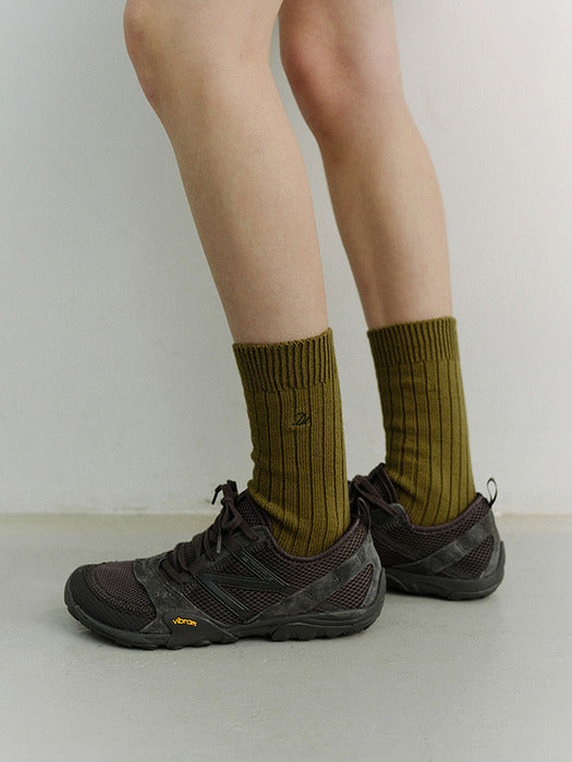 Dunst Classic Logo Socks Khaki