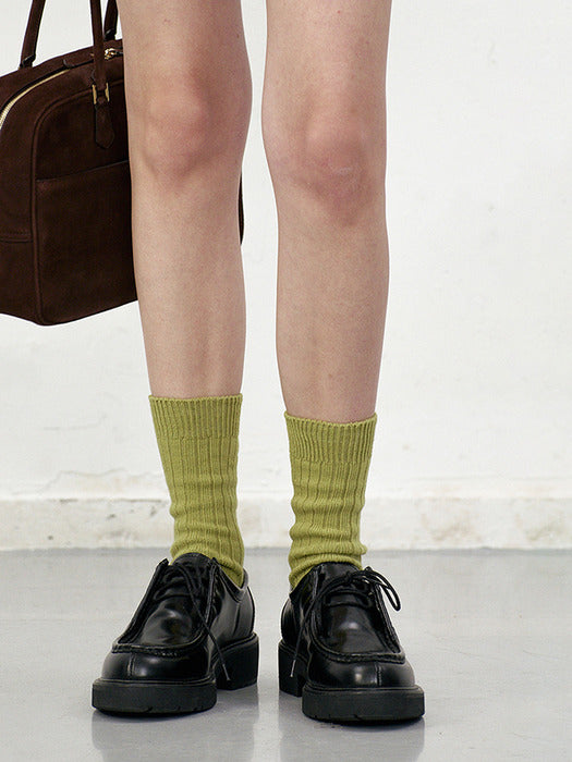 [dunst] CLASSIC LOGO SOCKS OLIVE_UDSS5F102E1