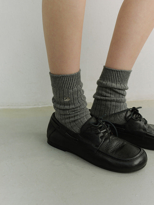 Dunst Classic Logo Socks Charcoal Grey