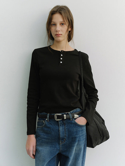 Dunst Modern Western Belt Black