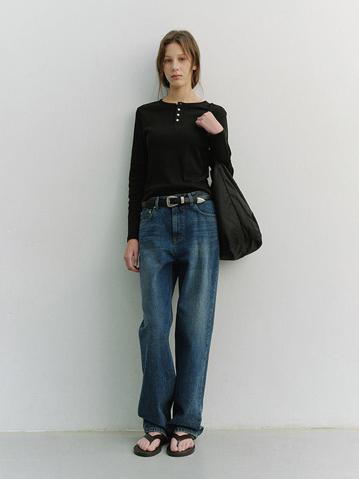Dunst Modern Western Belt Black
