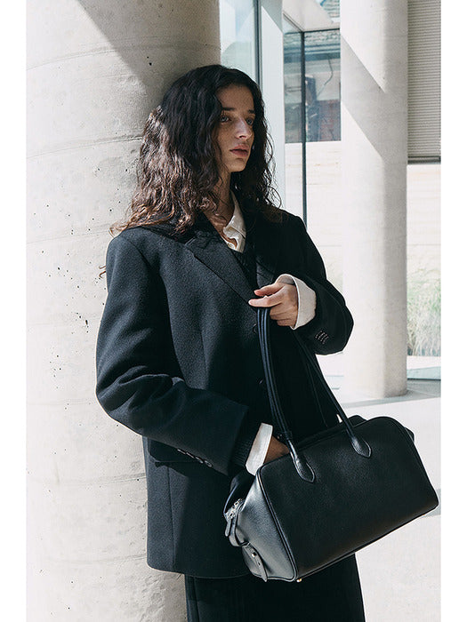 [dunst] SOFT FRAME SHOULDER BAG BLACK_UDBA6E209BK