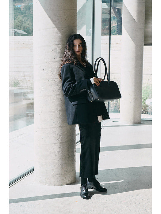 [dunst] SOFT FRAME SHOULDER BAG BLACK_UDBA6E209BK