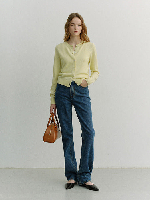 Dunst Essential Semi Boot-Cut Jeans Classic Blue