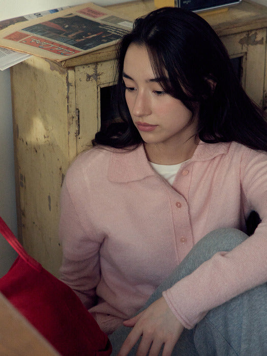 Wconcept_Mango_Maniplease Mango Maniplease Ria Collar Cardigan - Pink