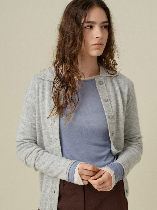 Mango Maniplease Paper Tee Blue
