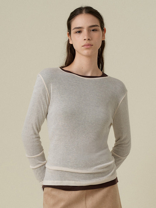 Wconcept_Mango_Maniplease Mango Maniplease Paper Tee - Cream