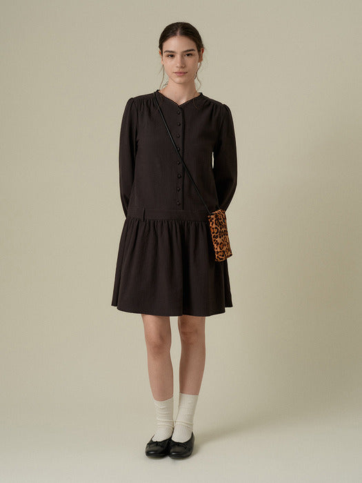 Mango Maniplease Ray Shirring One Piece Black