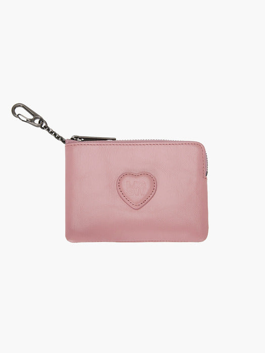 HEART ZIPPER WALLET_crinkle_3colors