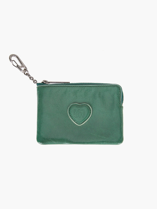 HEART ZIPPER WALLET_crinkle_3colors