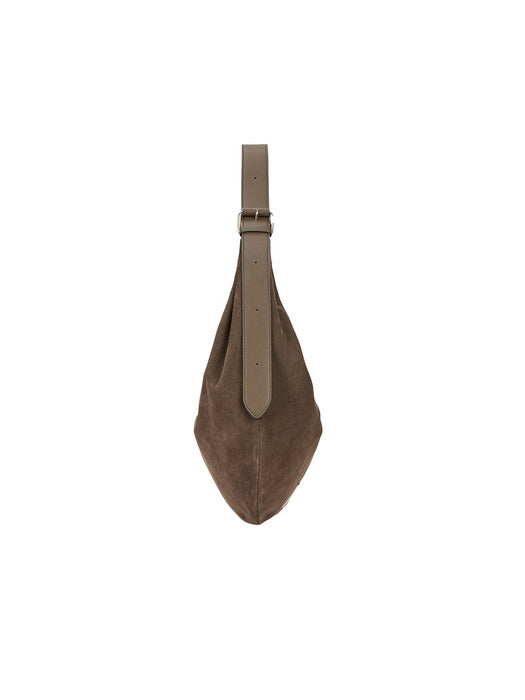 [Exclusive] Halfmoon Baggy Suede Hobo L (Halfmoon Baggy Suede Hobo Large) Musk Khaki