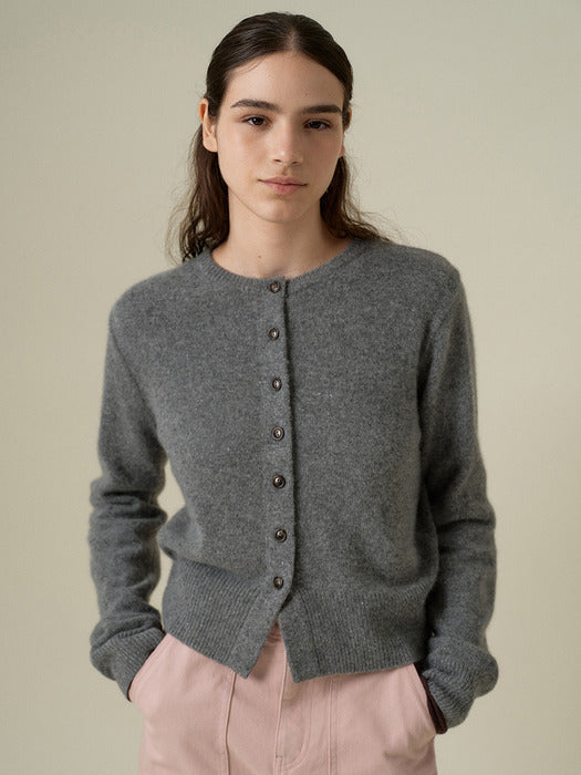 Wconcept_Mango_Maniplease Mango Maniplease Sol Button Cardigan - Deep Grey