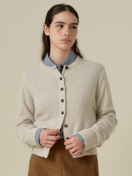 [wconcept_mango_maniplease] Sol Button CARDIGAN_OATMEAL