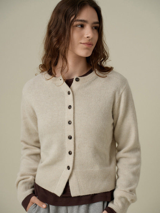 [wconcept_mango_maniplease] Sol Button CARDIGAN_OATMEAL