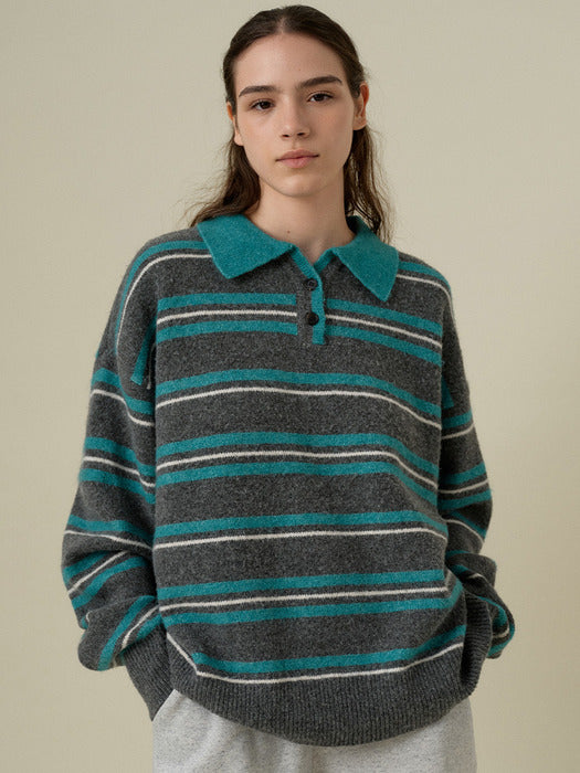 Wconcept_Mango_Maniplease Mango Maniplease Herry Stripe Knit - Grey