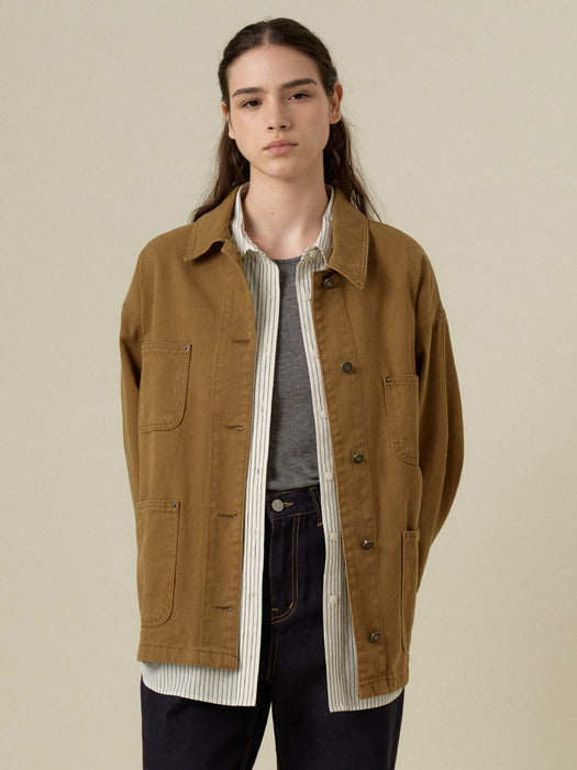 Mango Maniplease Selk Denim Jacket Camel