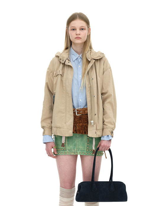 [osoi] BOAT WIDE [SUEDE NAVY]