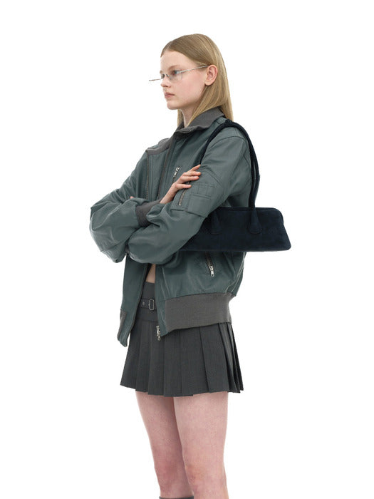 [osoi] BOAT WIDE MINI [SUEDE NAVY]