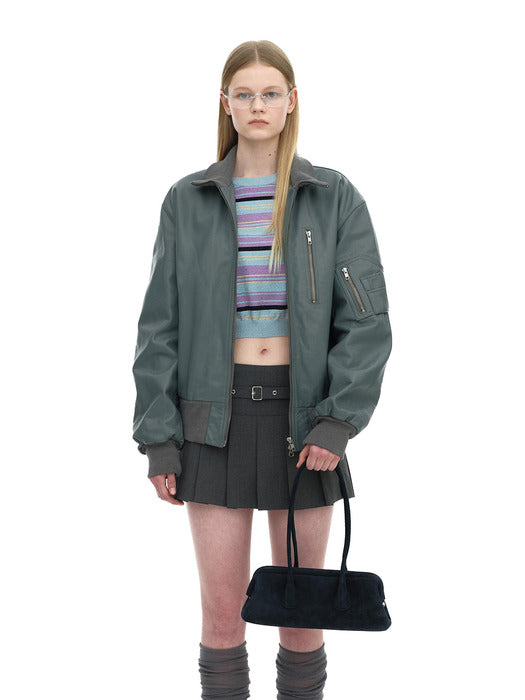 [osoi] BOAT WIDE MINI [SUEDE NAVY]