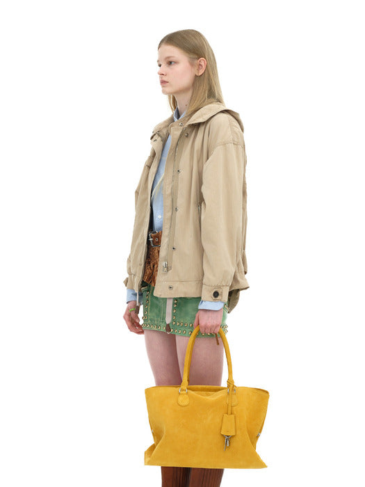 [osoi] SHELL BROT LARGE [SUEDE MUSTARD]