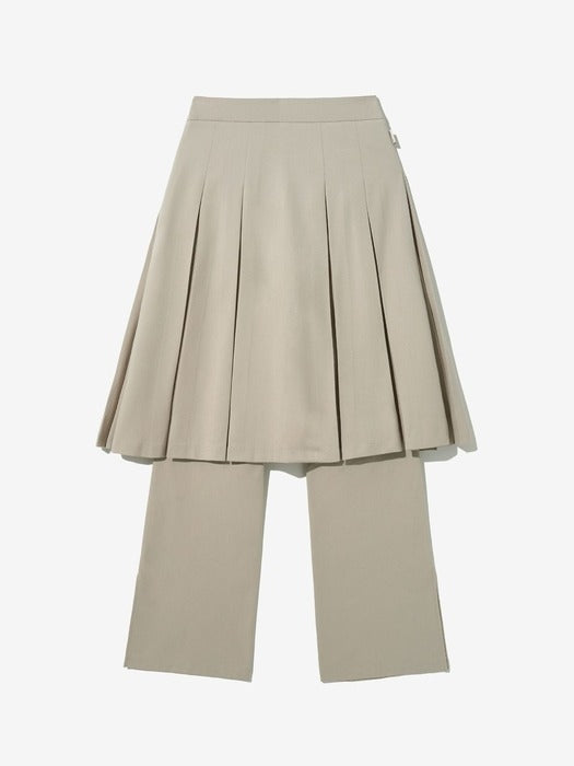 Skirt-Layered Track Pants_FS253WP01F001_260