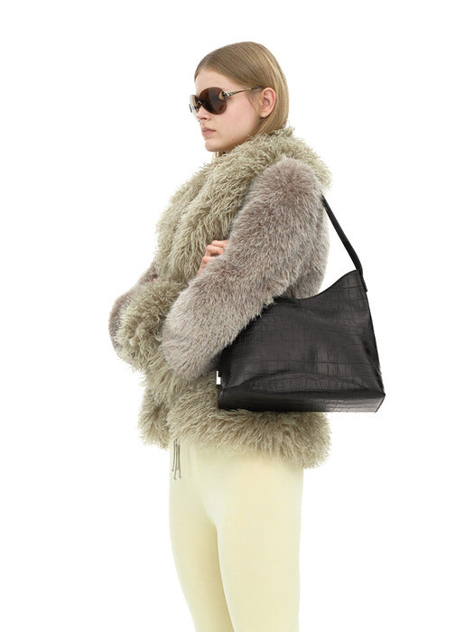 [osoi] EGG HOBO [DARK BROWN]