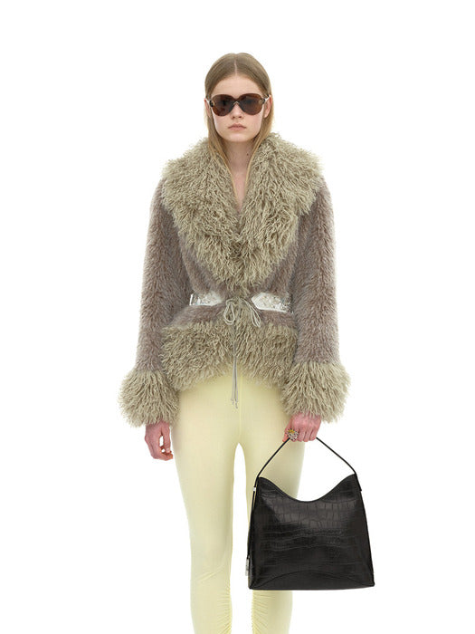 [osoi] EGG HOBO [DARK BROWN]