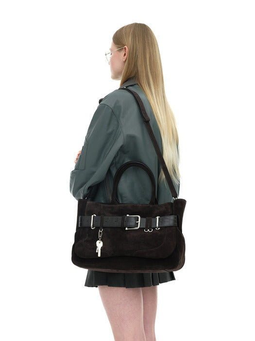[osoi] TOTE BROCLE [SUEDE MOCHA COMBI]