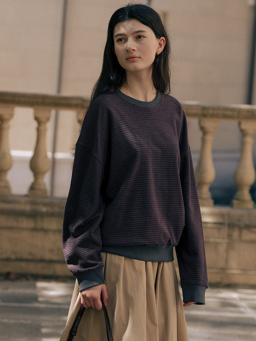 [TILLIDIE] Coloring point stripe MTM TIFA01LT10_Charcoal