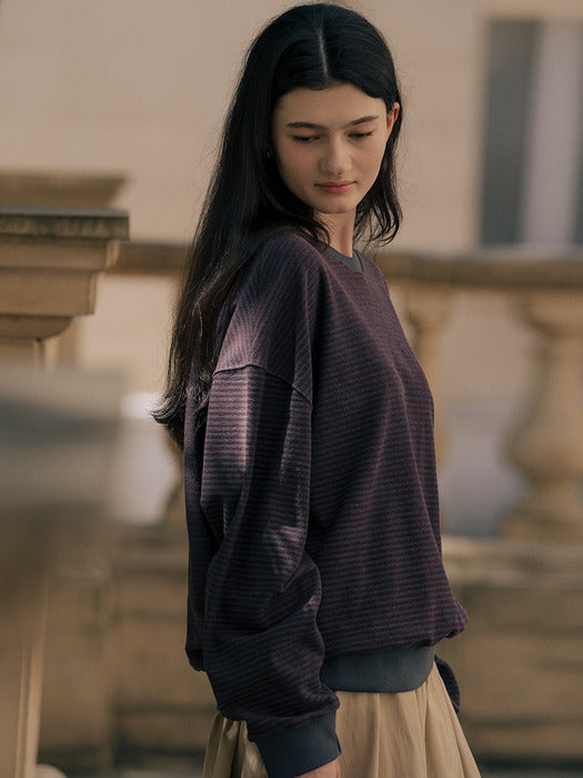 [TILLIDIE] Coloring point stripe MTM TIFA01LT10_Charcoal