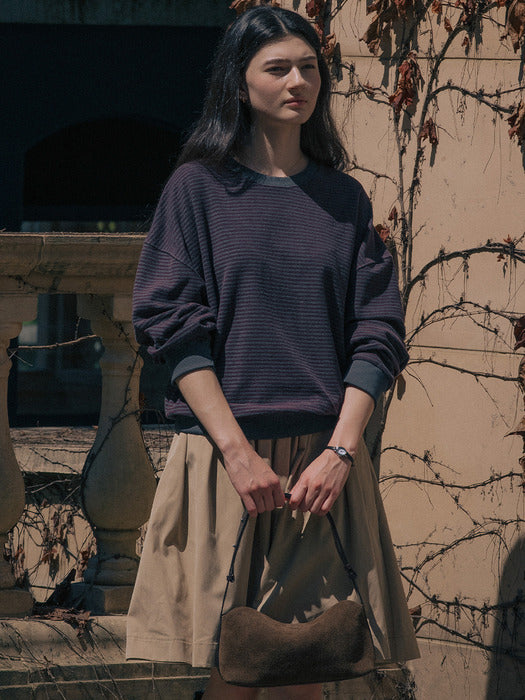 [TILLIDIE] Coloring point stripe MTM TIFA01LT10_Charcoal