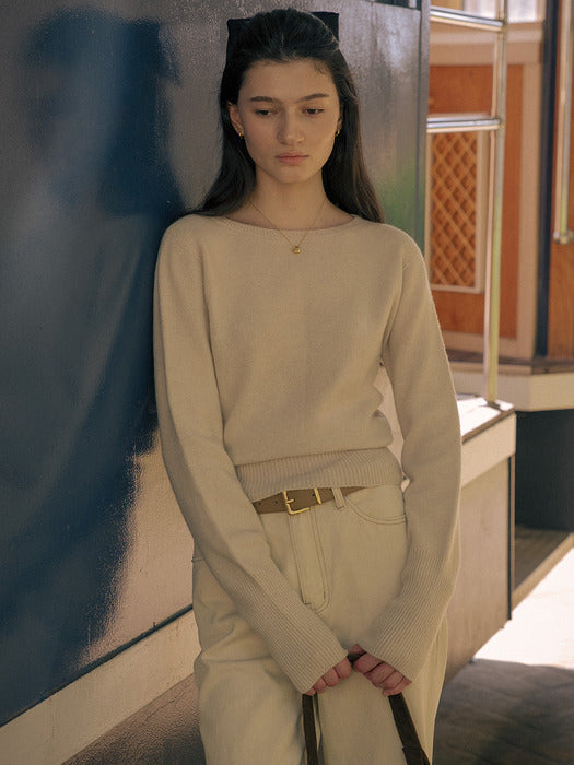 Tillidie Shoulder line point knit