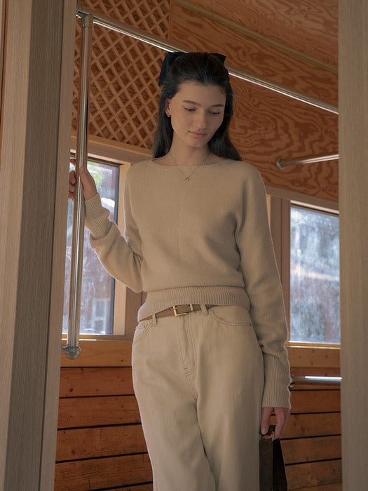 Tillidie Shoulder line point knit