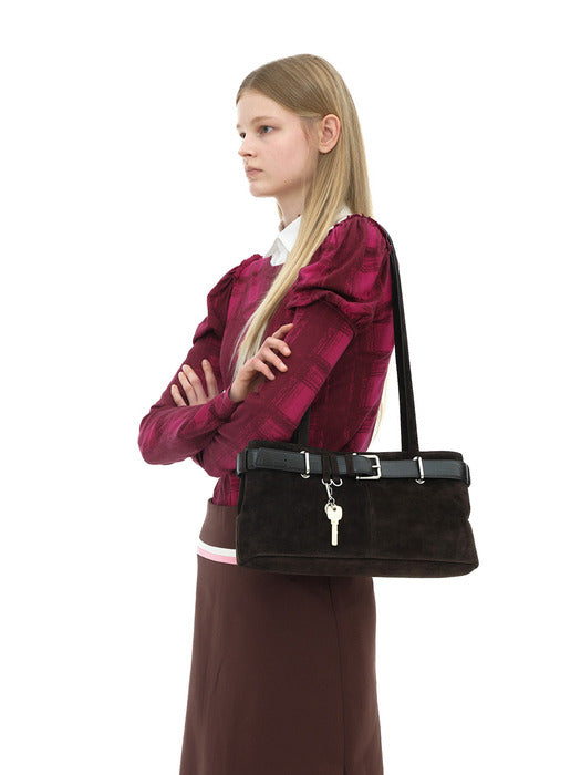 [osoi] SHOULDER BROCLE [SUEDE MOCHA COMBI]