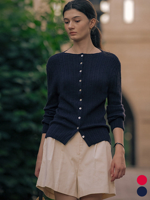 [TILLIDIE] Soft rib wool blended knit TIFA01CD02_2color