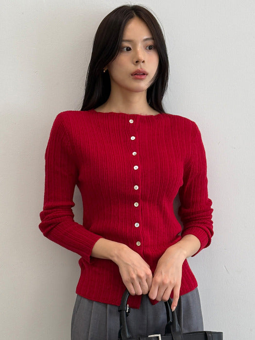 [TILLIDIE] Soft rib wool blended knit TIFA01CD02_2color