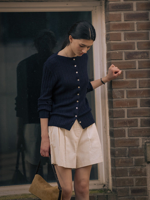 [TILLIDIE] Soft rib wool blended knit TIFA01CD02_2color