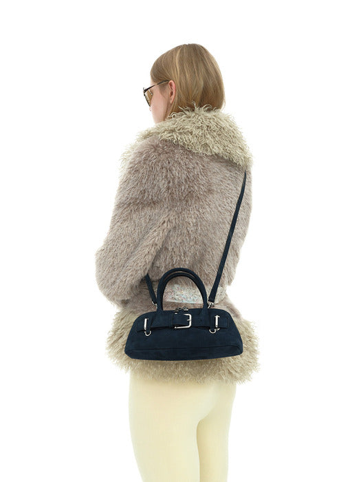 [osoi] ZIP BROCLE MINI [SUEDE NAVY]