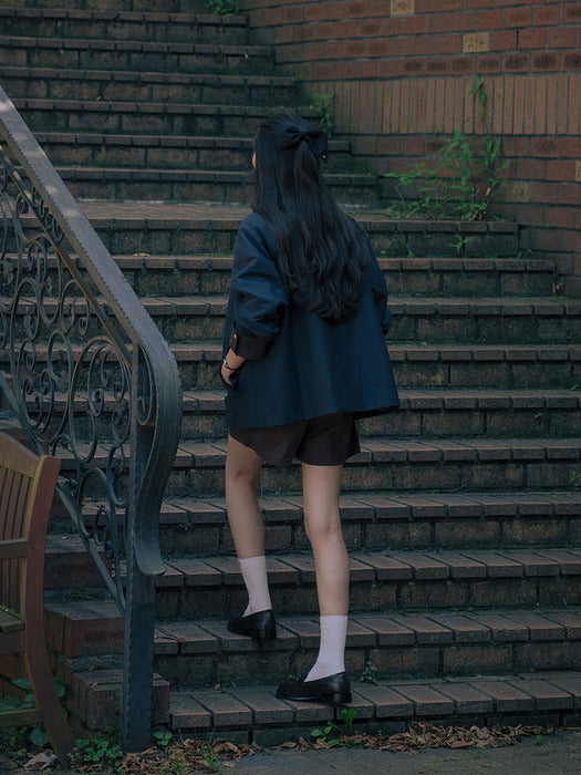 [TILLIDIE] Cotton work jacket TIFA01JP04_Navy