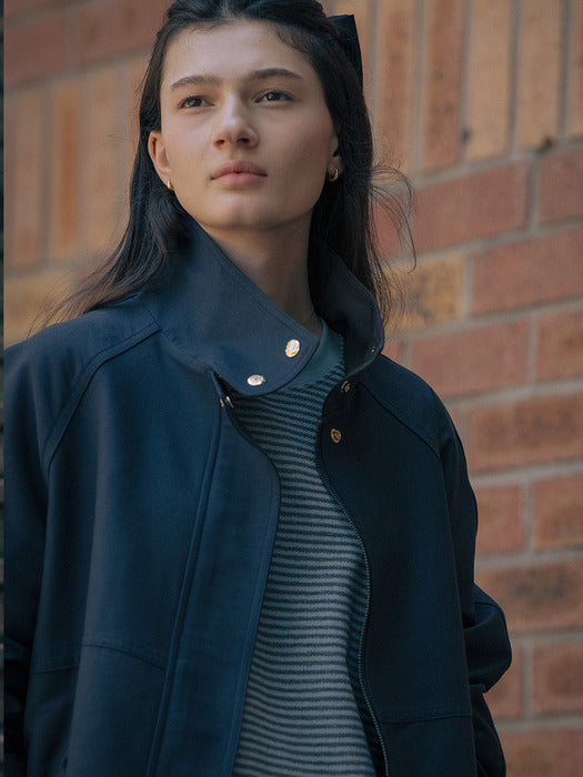 [TILLIDIE] Cotton work jacket TIFA01JP04_Navy