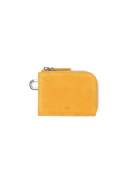[osoi] HALF WALLET [SUEDE MUSTARD]