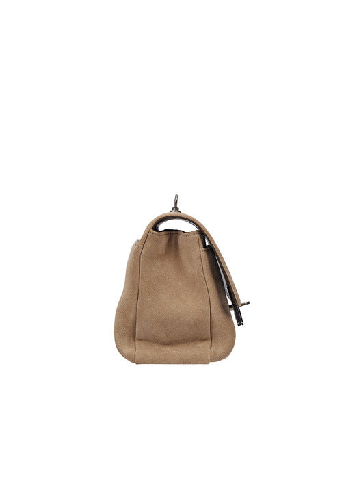 Vunque Baguette Suede Shoulder S Soul Beige
